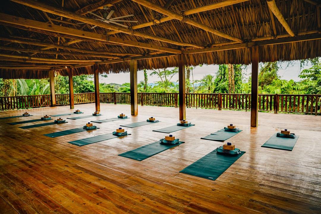 Лоджія для йоги на курорті у джунглях
