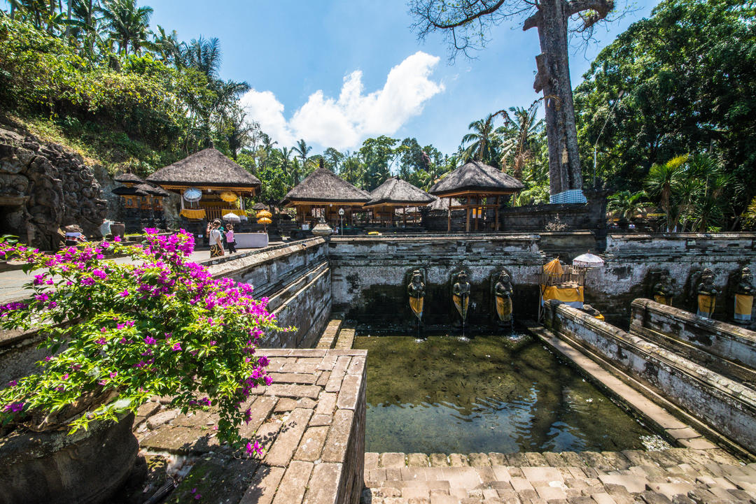Прекрасний вид на храм Гоа Гаджі на Балі