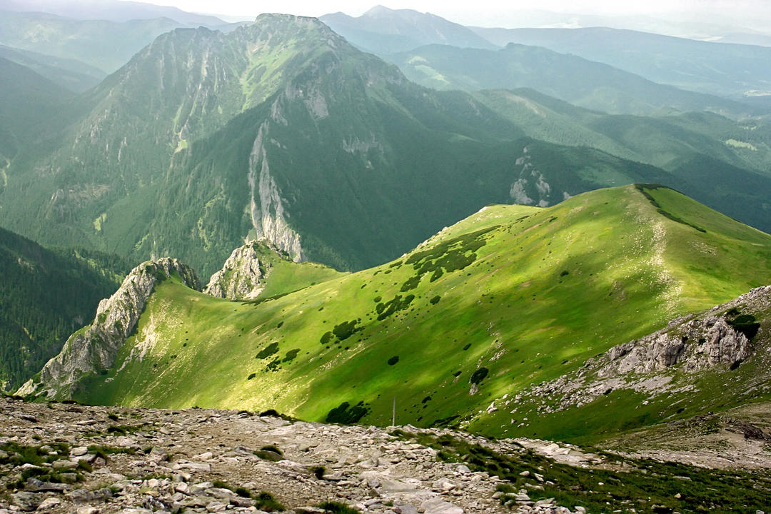 Краєвид з гірськими пасовищами.