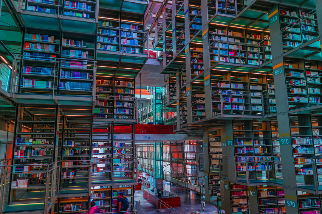 Загальний план бібліотеки Хосе Васконселосу у Мексиці.