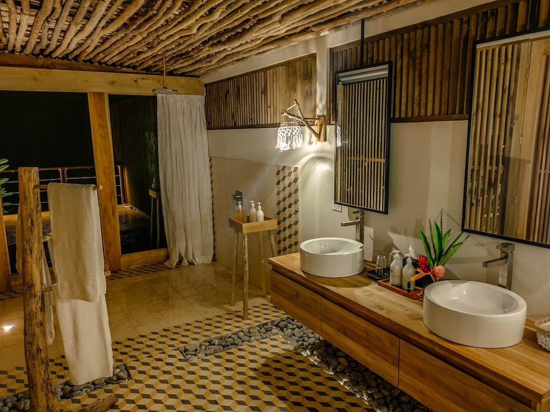 Ванна кімната у готелі на березі океану