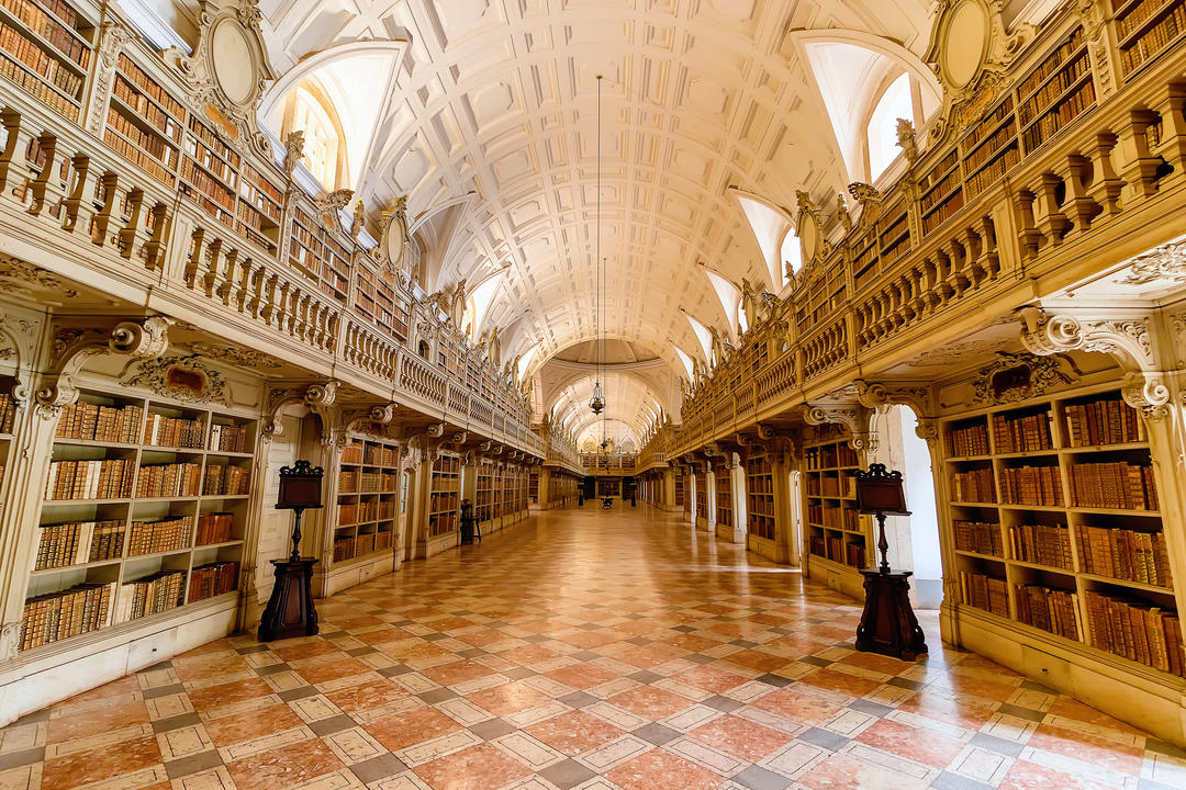 Зал бібліотеки у стилі бароко XVIII століття