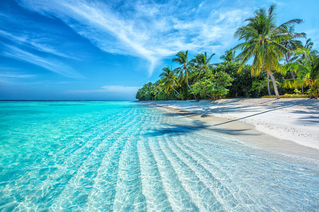 Тропічний пляж на островах Мальдіви