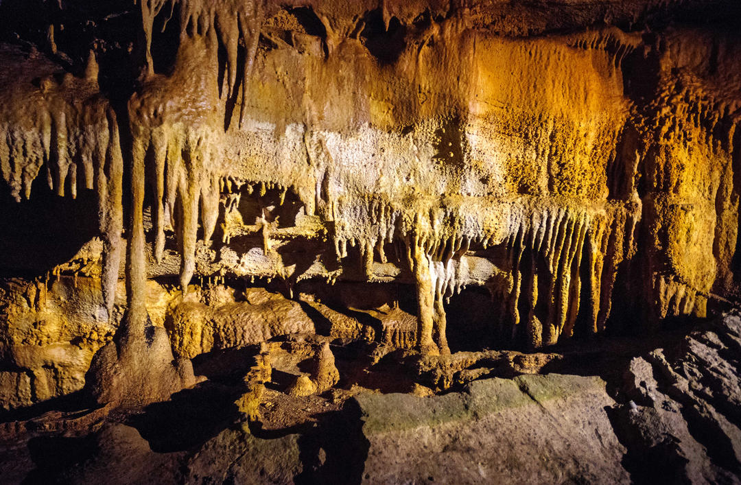 Печерні формування у національному парку Печера Мамонта