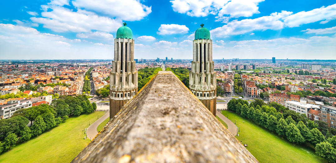 Панорама Брюсселя з Національної базиліки Святого Серця