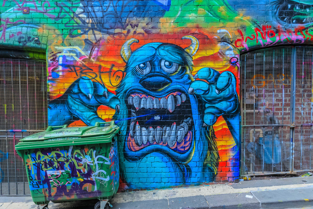 Монстр-графіті на Hosier Lane