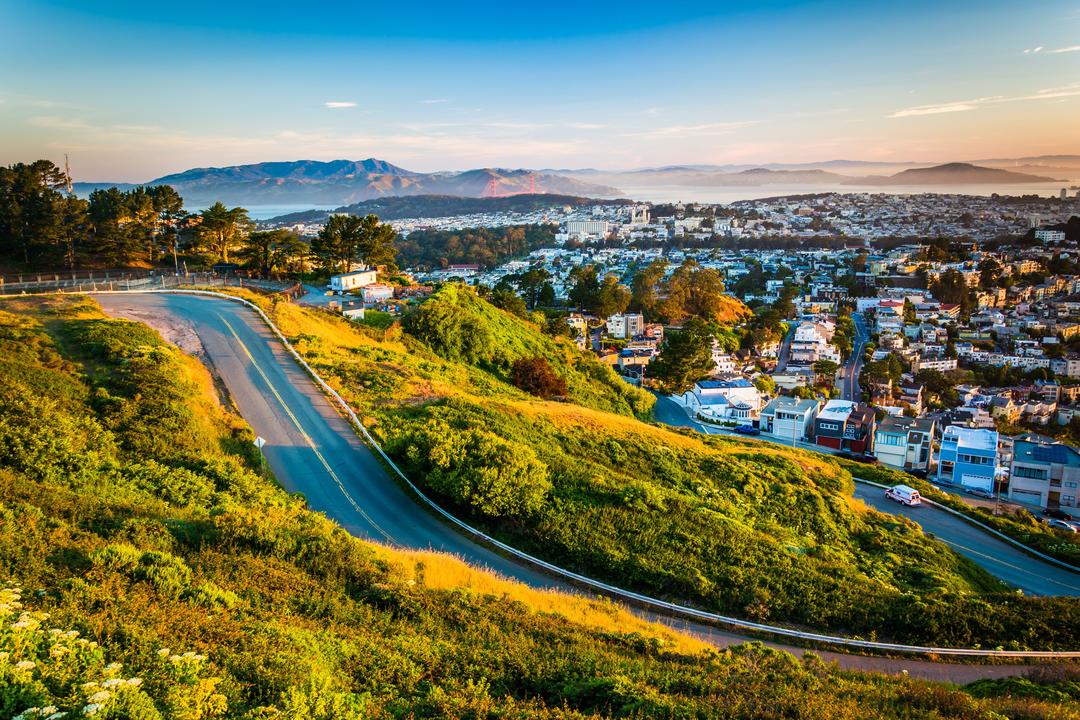 Пагорб Твін Пікс і вид на Сан-Франциско