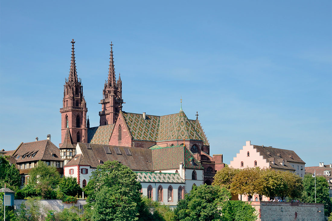 Вид на Кафедральний собор Базелю 