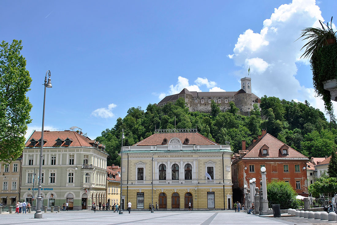 Вид на Люблянський замок (Люблянський град)