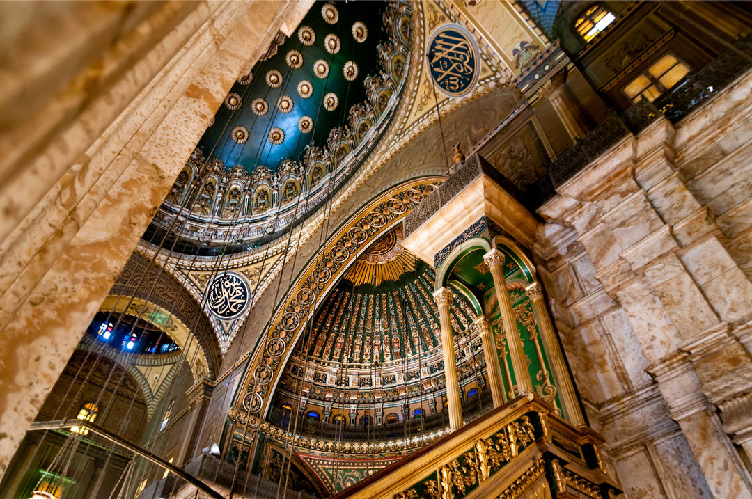 Орнаменти на внутрішніх стінах мечеті Мухаммеда Алі