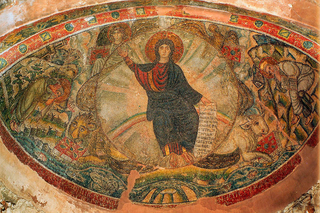 Чудова фреска Храму Святого Давида (Монастир Латому)